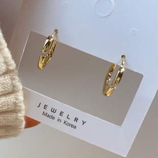 高级感圆圈耳环2025年新款潮夏季简约素圈耳圈小众设计感纯银耳饰详情15