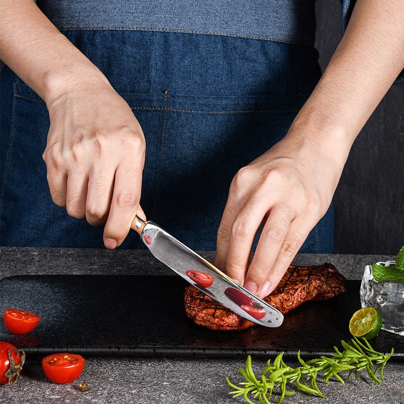 德国锻打新款430不锈钢刀叉勺套装 跨境欧美礼品4件套餐具详情9