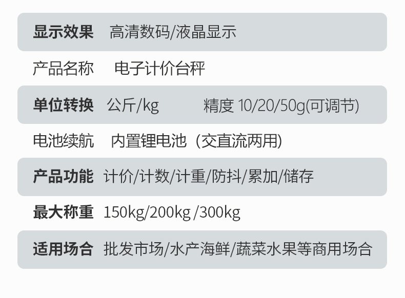 Electronic scale pricing scale counting scale 150kg platform scale, electronic scale 100kg floor scale, 300kg floor scale pic 20