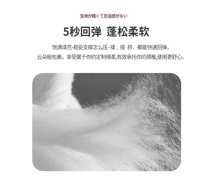 Class A all-cotton super soft pillow core for export to Japan, hotel pure cotton fluffy neck protection pillow, household single pillow 2 pic 9
