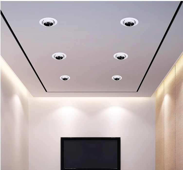 射灯无主灯小山丘嵌入式伸缩灯可调角度服装店家用商用防眩象鼻灯详情18