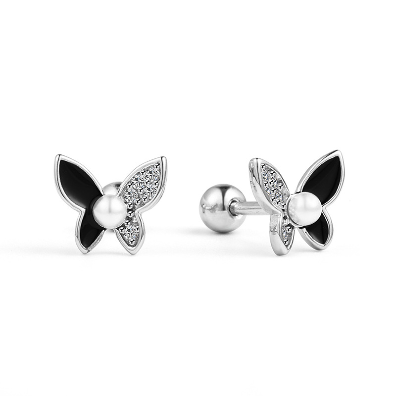 耳钉高级感轻奢小众s925纯银耳钉时尚简约螺丝耳骨钉养耳洞男女款详情23