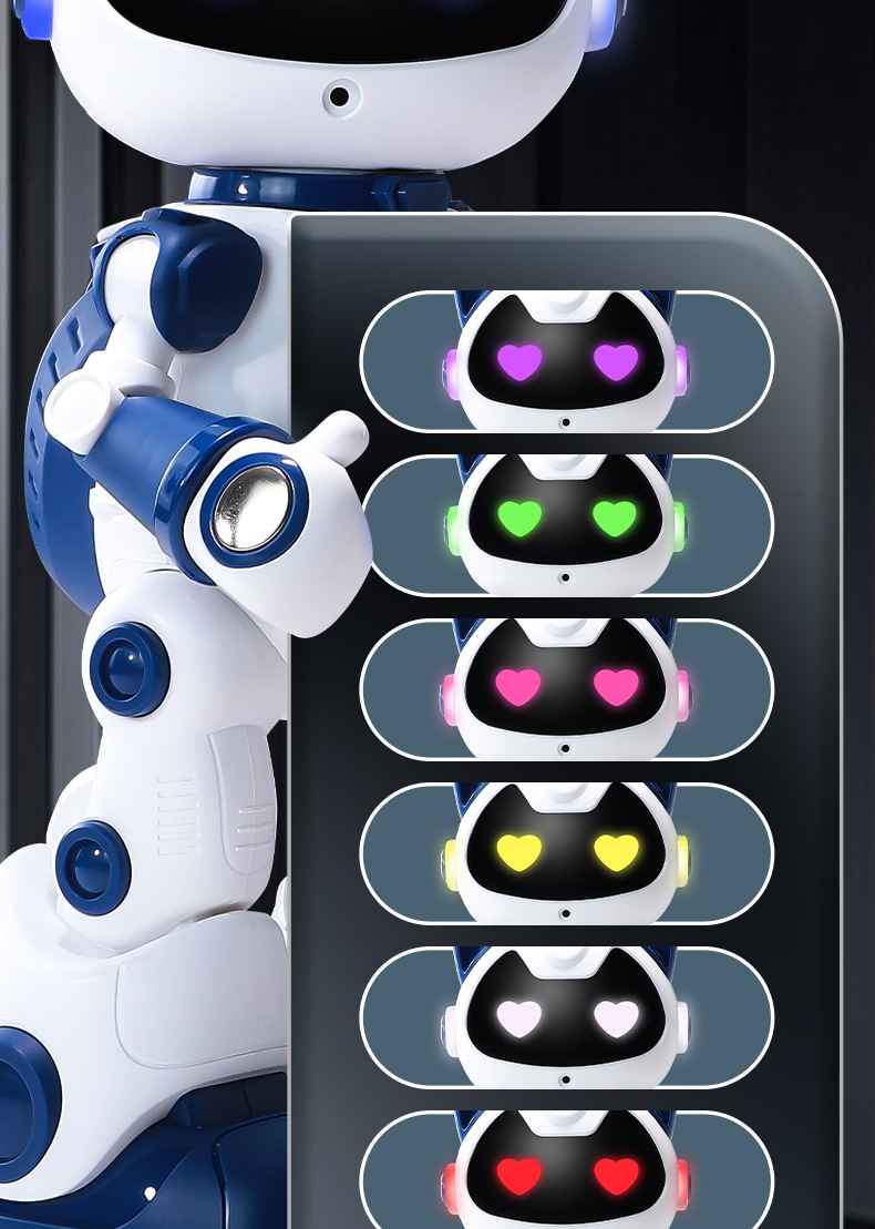 F10遥控智能感应喷雾机器猫唱歌跳舞讲故事电动编程特技机器人详情8