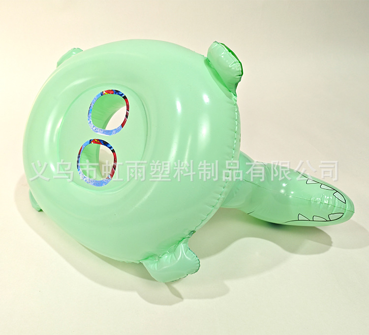 新款现货动物坐圈儿童游泳圈 恐龙坐艇卡通坐骑圈 带把手水上泳圈详情10