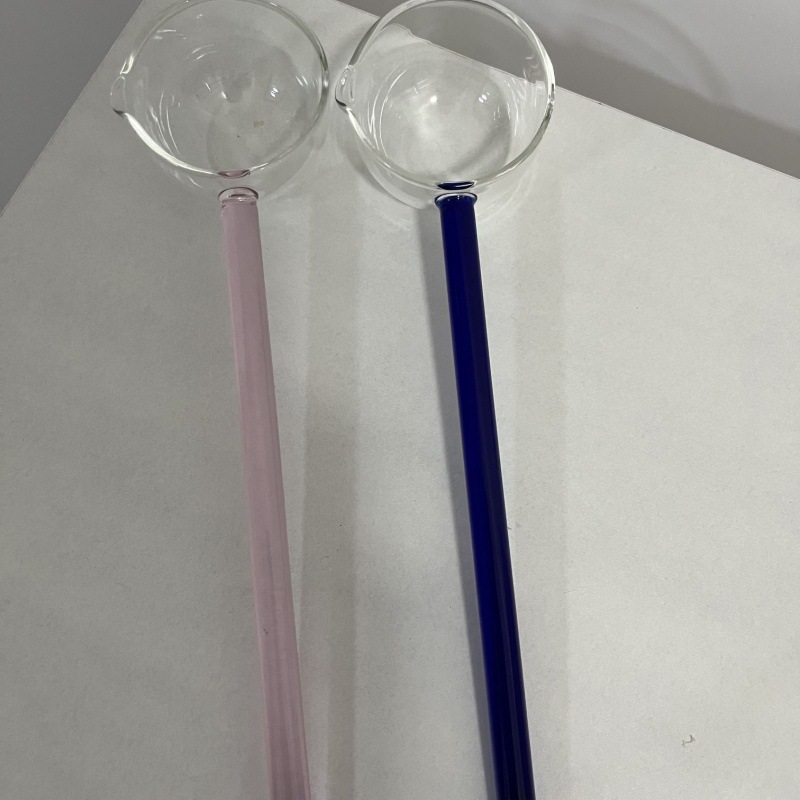 高硼硅耐热玻璃汤勺玻璃勺热油勺可以直接明火加热的勺详情12