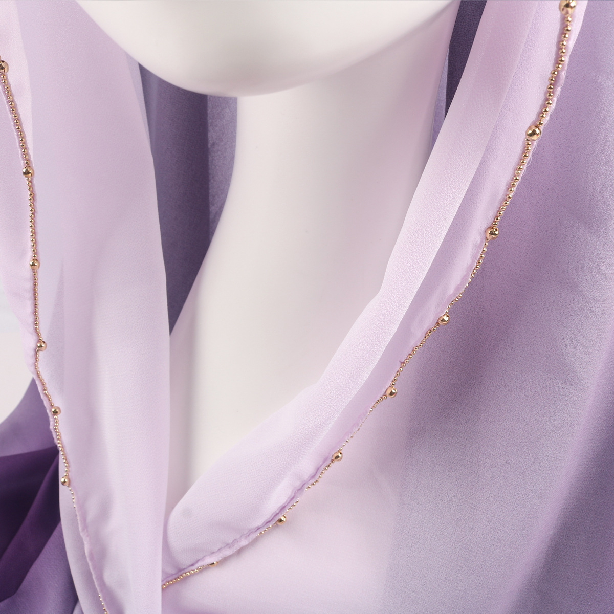 跨境新款马来亮钻围巾回族纱巾雪纺渐变色头巾女中东包头女士围巾详情17