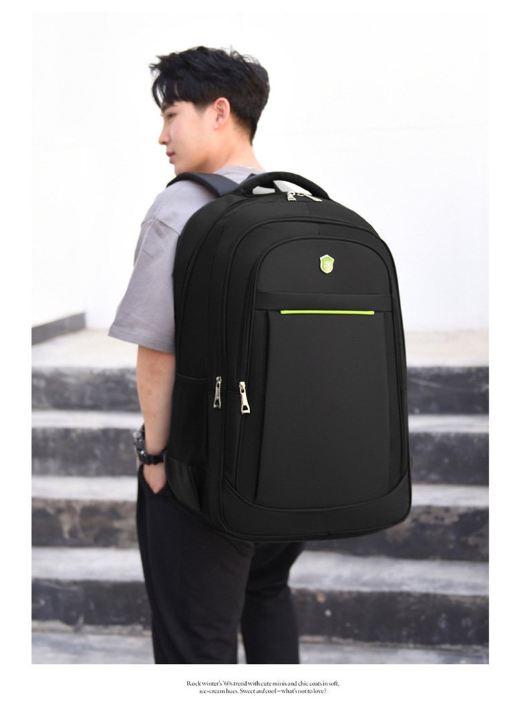 Cross-border LOGO printable backpacks for men, large-capacity waterproof travel, business trips, business computers, travel backpacks for men pic 14