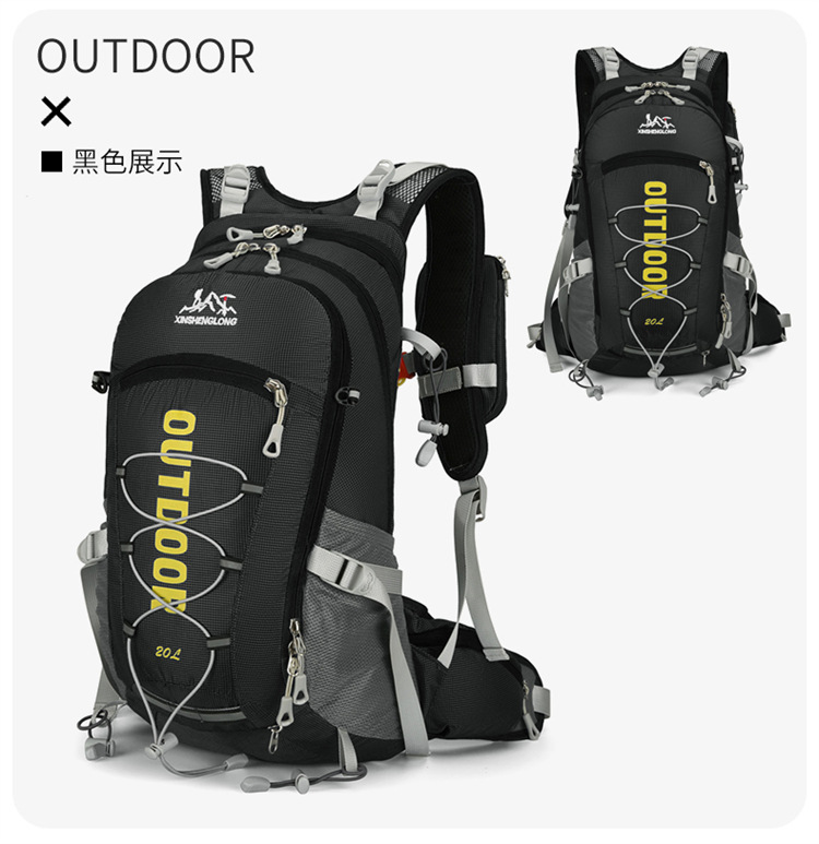 Wholesale of large-capacity portable water-resistant backpacks for outdoor travel and cycling, suspended frame travel and mountaineering bags pic 24