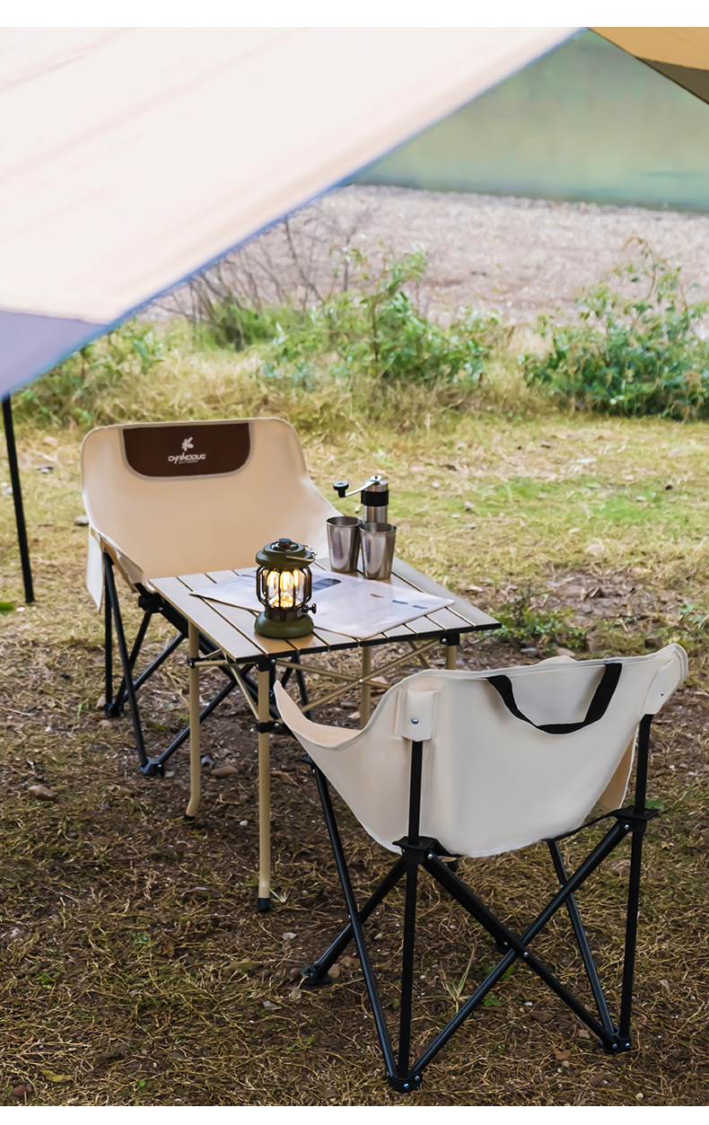 Xanuoduoji outdoor folding table and Chair three-piece Set Portable camping equipment Self-driving tour picnic Egg roll Table set pic 6