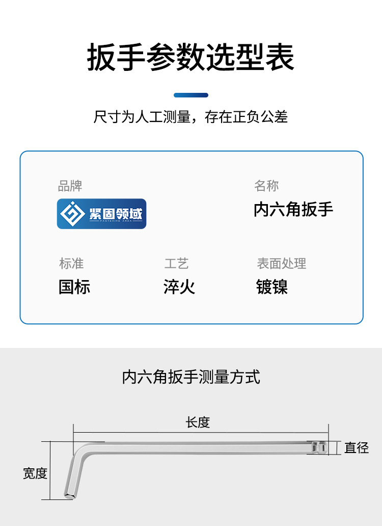 中长加长球头匙扳手批发自行车扳手 球头内六角扳手手动扳手详情6