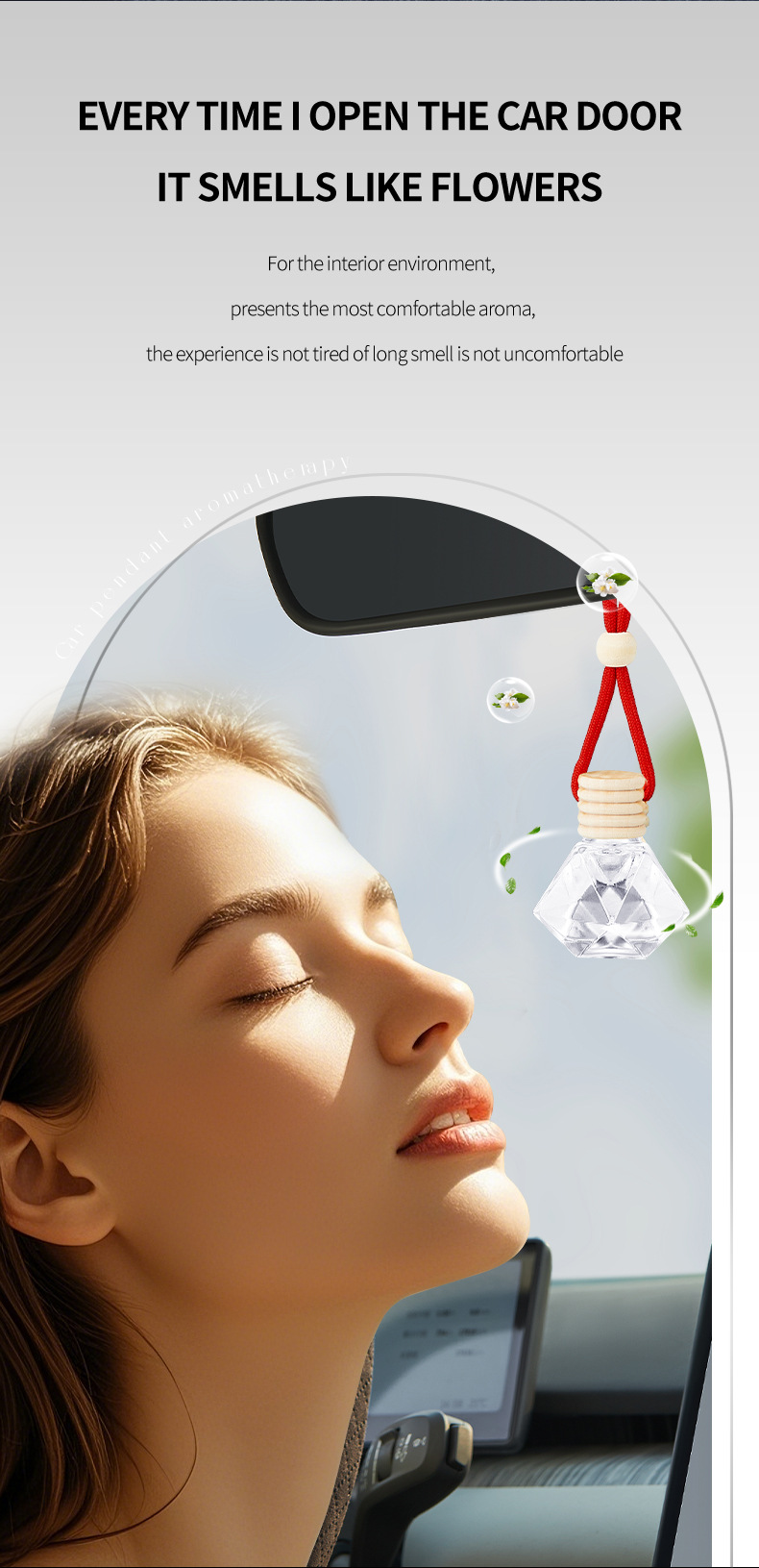 【 Exclusive for Foreign Trade 】 Wholesale of long-lasting, lightweight essential oil and high-end car hanging accessories for car aromatherapy pic 7