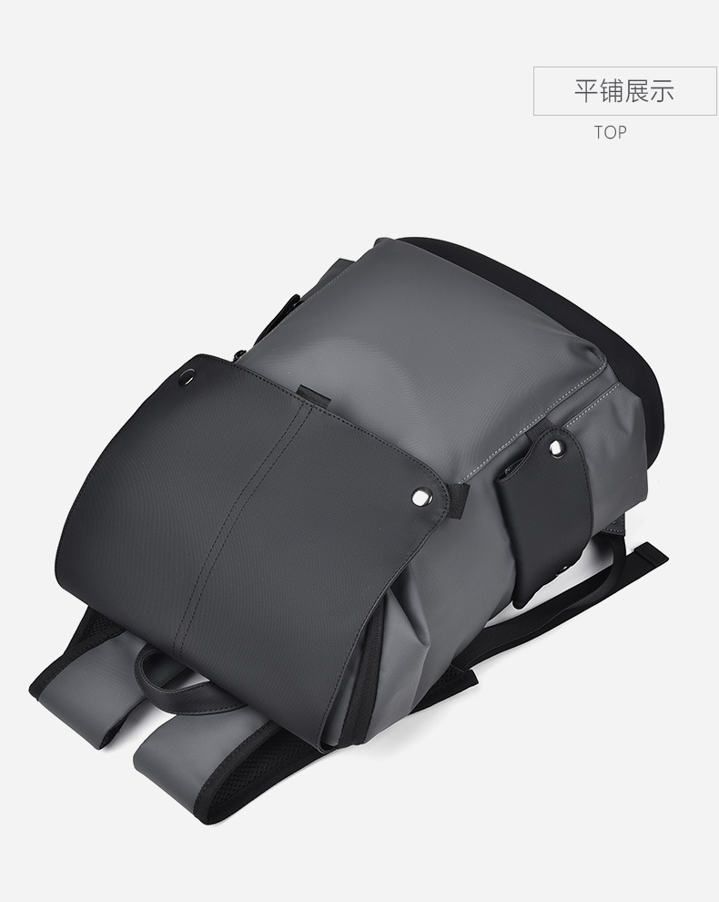 Transfronteriza nueva mochila de negocios mochila de hombre bolsa de computadora de viaje de gran capacidad bolsa de energía de moda cuero PU pic 19
