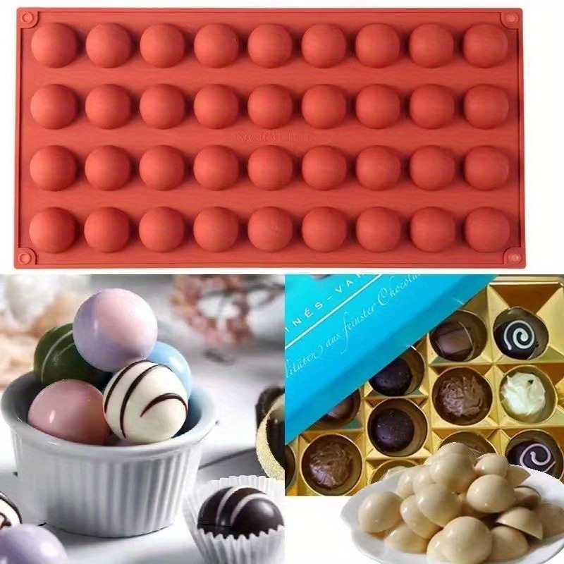 婴幼儿辅食模 硅胶材质36小半圆形烘焙蛋糕模具 DIY巧克力布丁 圣诞模具 详情8