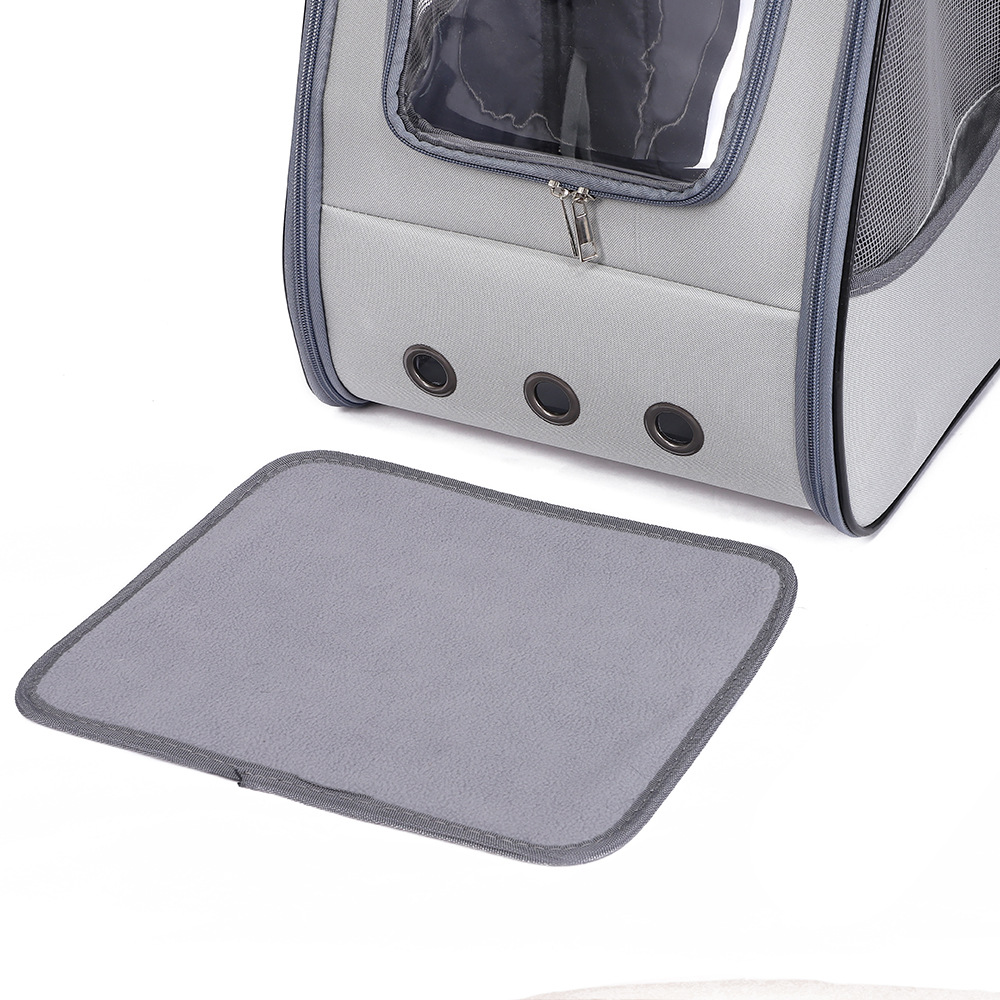 Rongka Pet Cross-border Portable double-shoulder Pet Backpack, square cat backpack, Breathable portable pet bag for cats and dogs pic 9