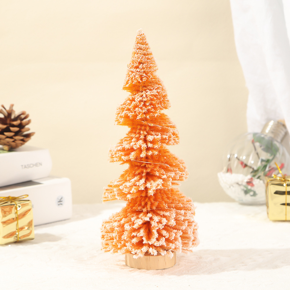 新款螺旋圣诞树迷你圣诞小树桌面摆件橱窗摆台圣诞礼物带灯圣诞树详情5