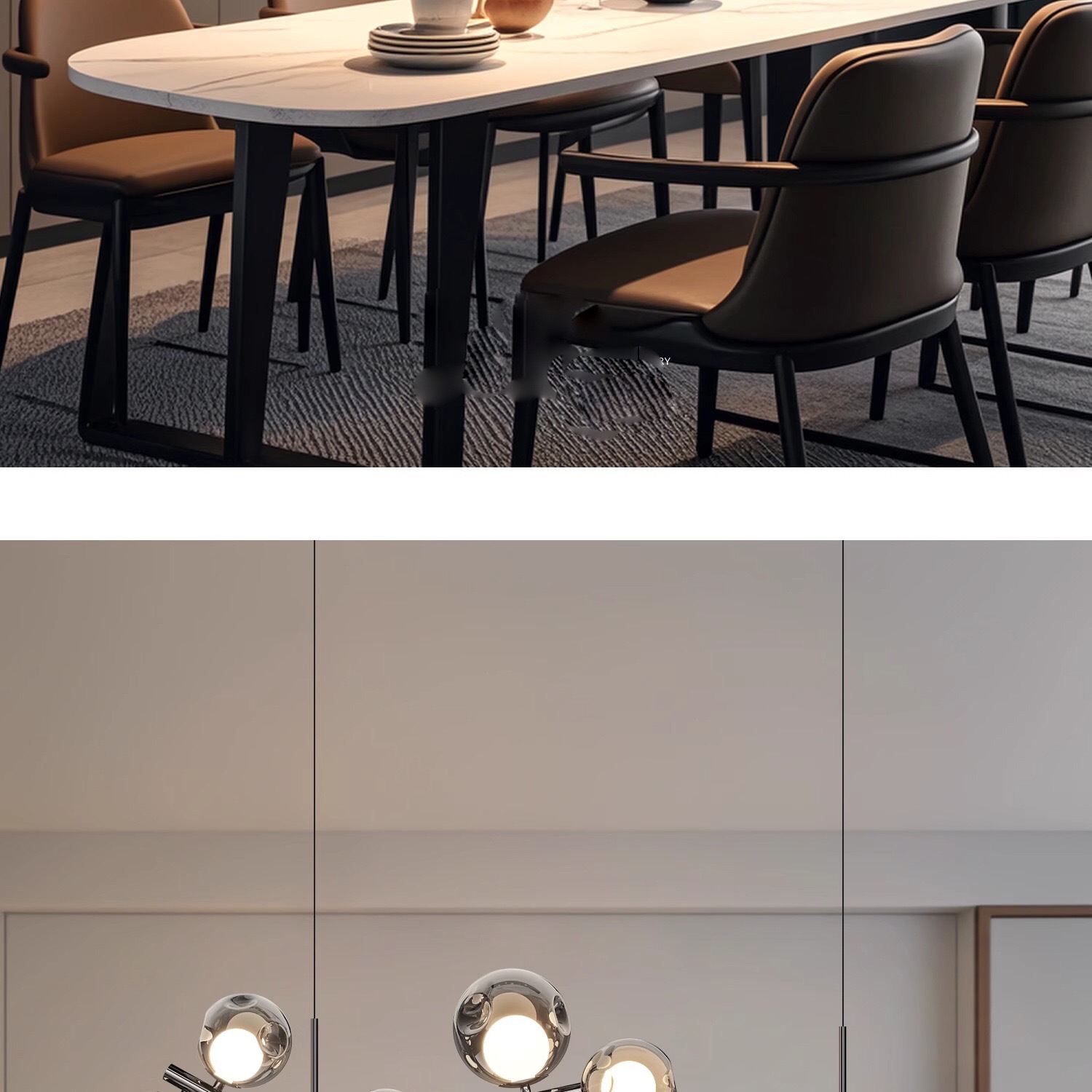 Restaurant chandelier, Italian magic bean, living room bar counter, minimalist hall, dining room, master bedroom lighting fixtures, molecular magic bean lamps pic 4