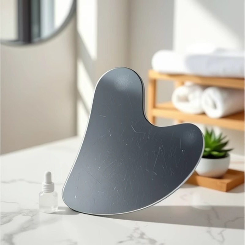 刮痧板不锈钢刮痧金属脸部心形提拉手指板大号紧致片按摩工具肩颈详情6