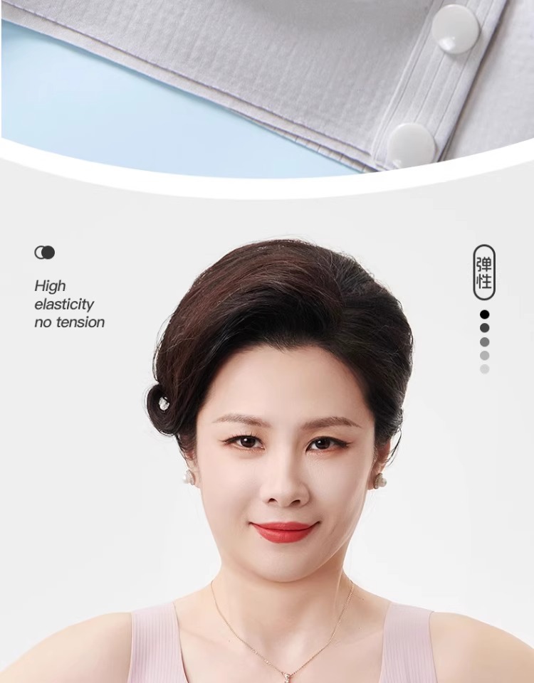 妈妈内衣女冰丝无痕背心式无钢圈聚拢中老年人大胸显小前扣文胸罩详情3