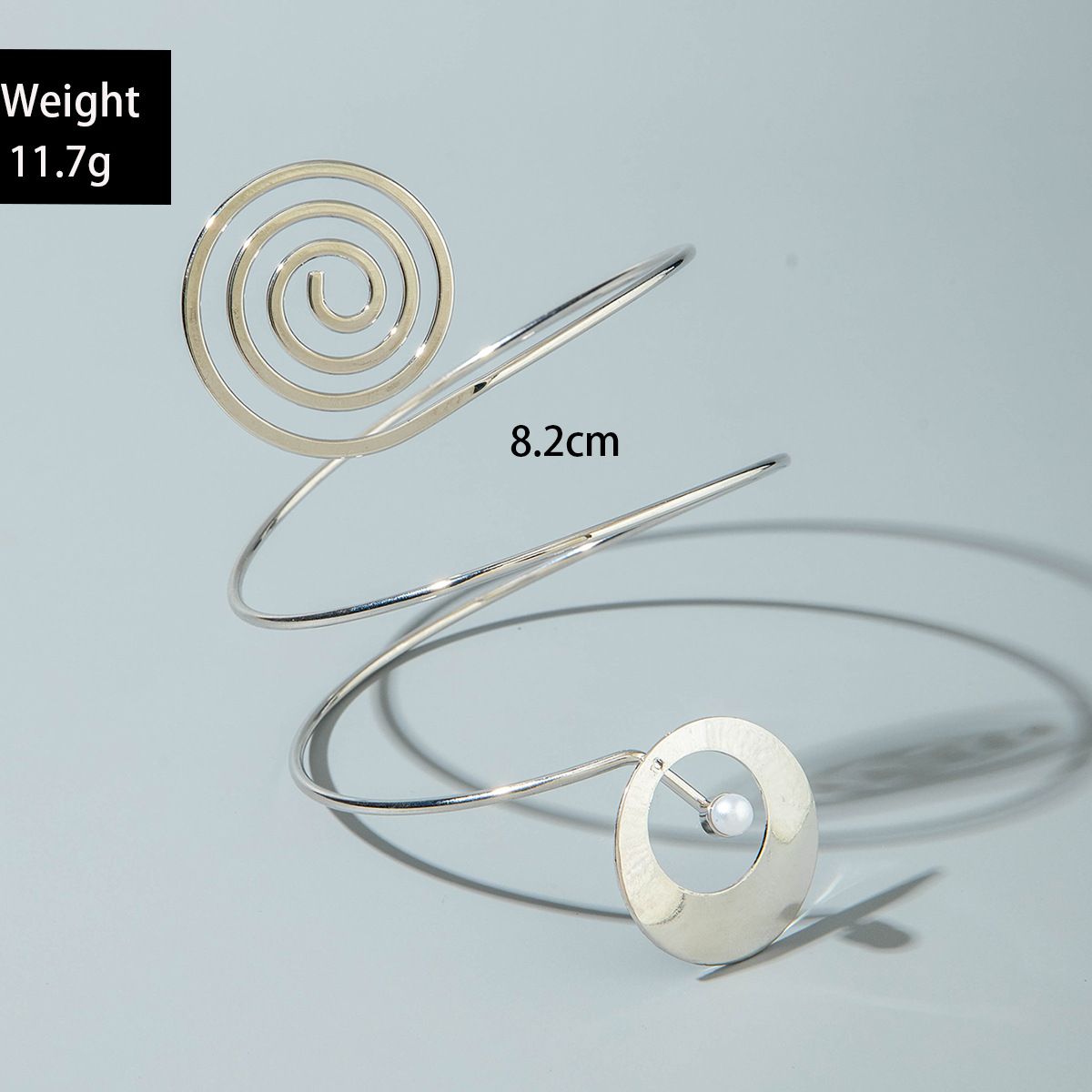 亚马逊跨境个性冷淡风海星手臂镯线条计感蝴蝶环形开口臂镯女详情125