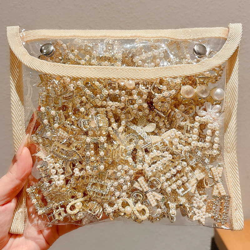 时尚珍珠半扎发抓夹气质轻奢发卡韩系甜美百搭发夹高级感早春配饰详情1