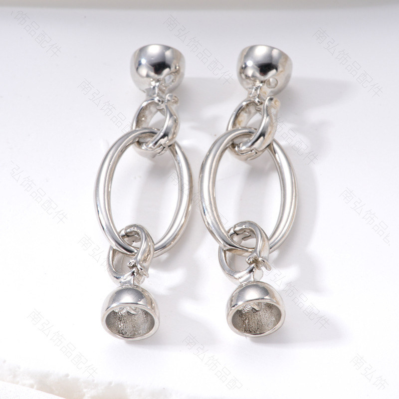 Pearl necklace buckle, ins oval chain buckle, bracelet connecting buckle, mother-and-child buckle, sweater chain buckle, DIY jewelry accessories pic 11