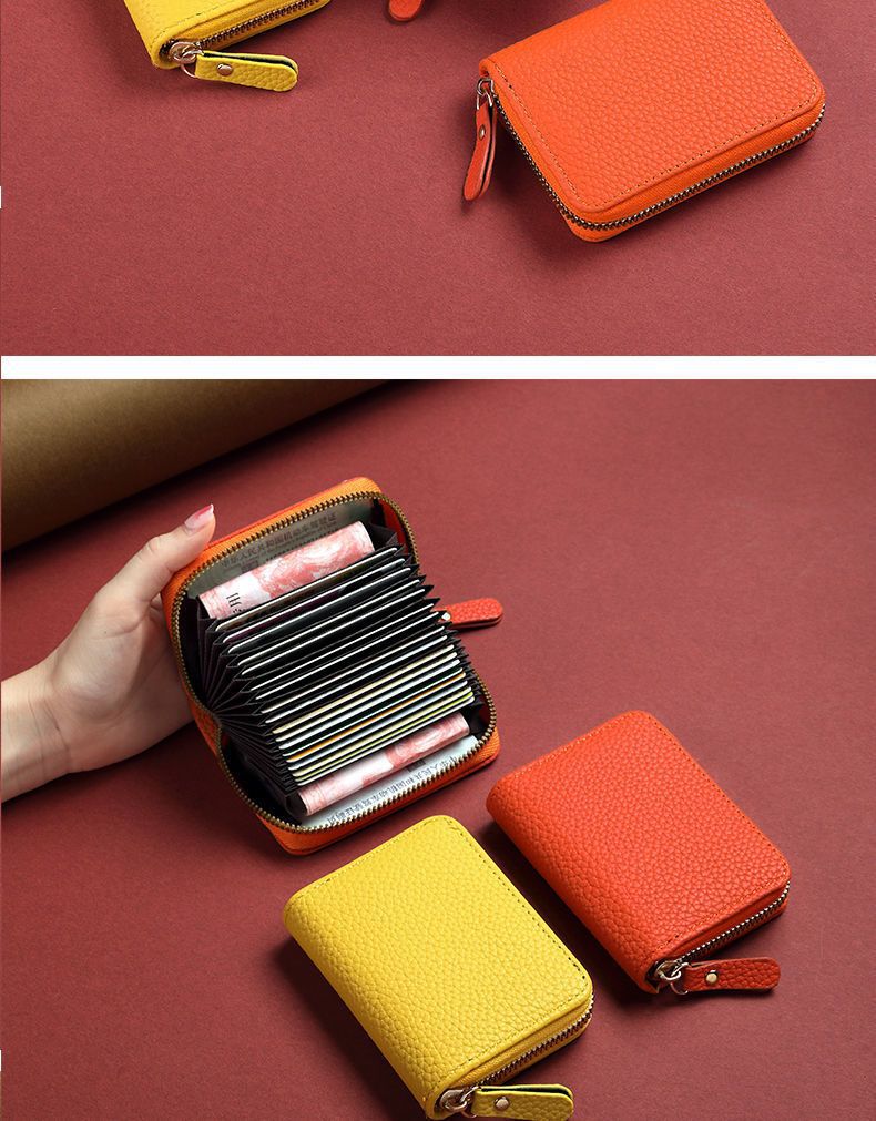 卡包大容量多卡位驾驶证件套男女防消磁防盗刷零钱包精致高档小巧详情12