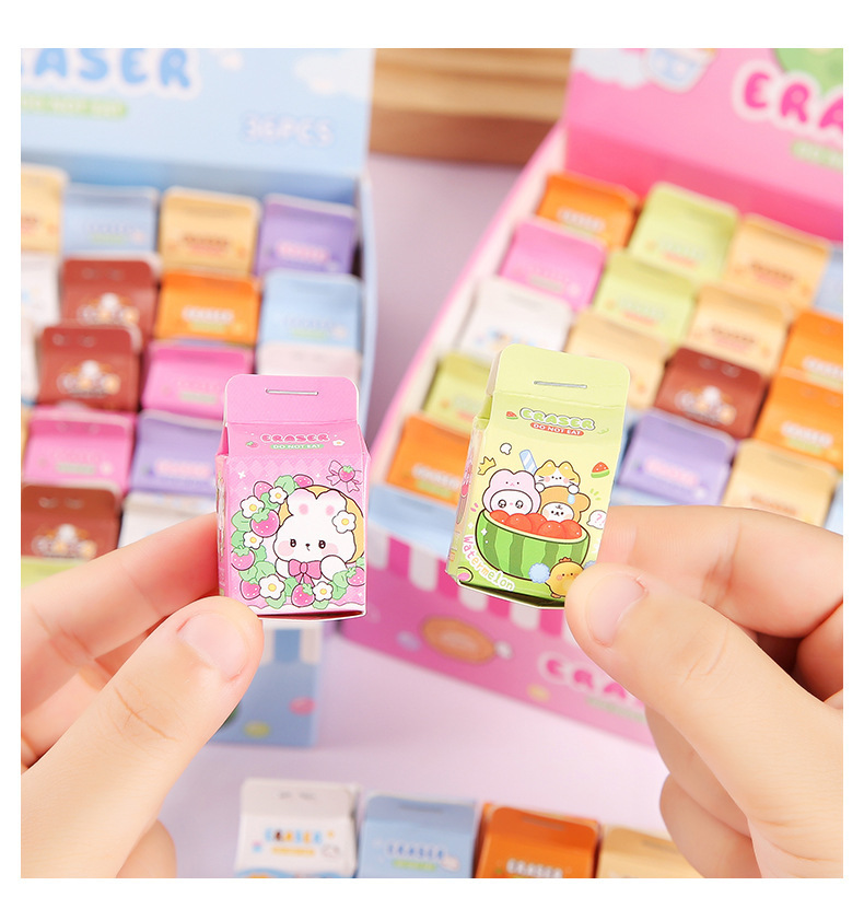 Cute eraser blind box cartoon creative small gifts, primary school students can cut erasers, kindergarten stationery and prizes wholesale pic 13