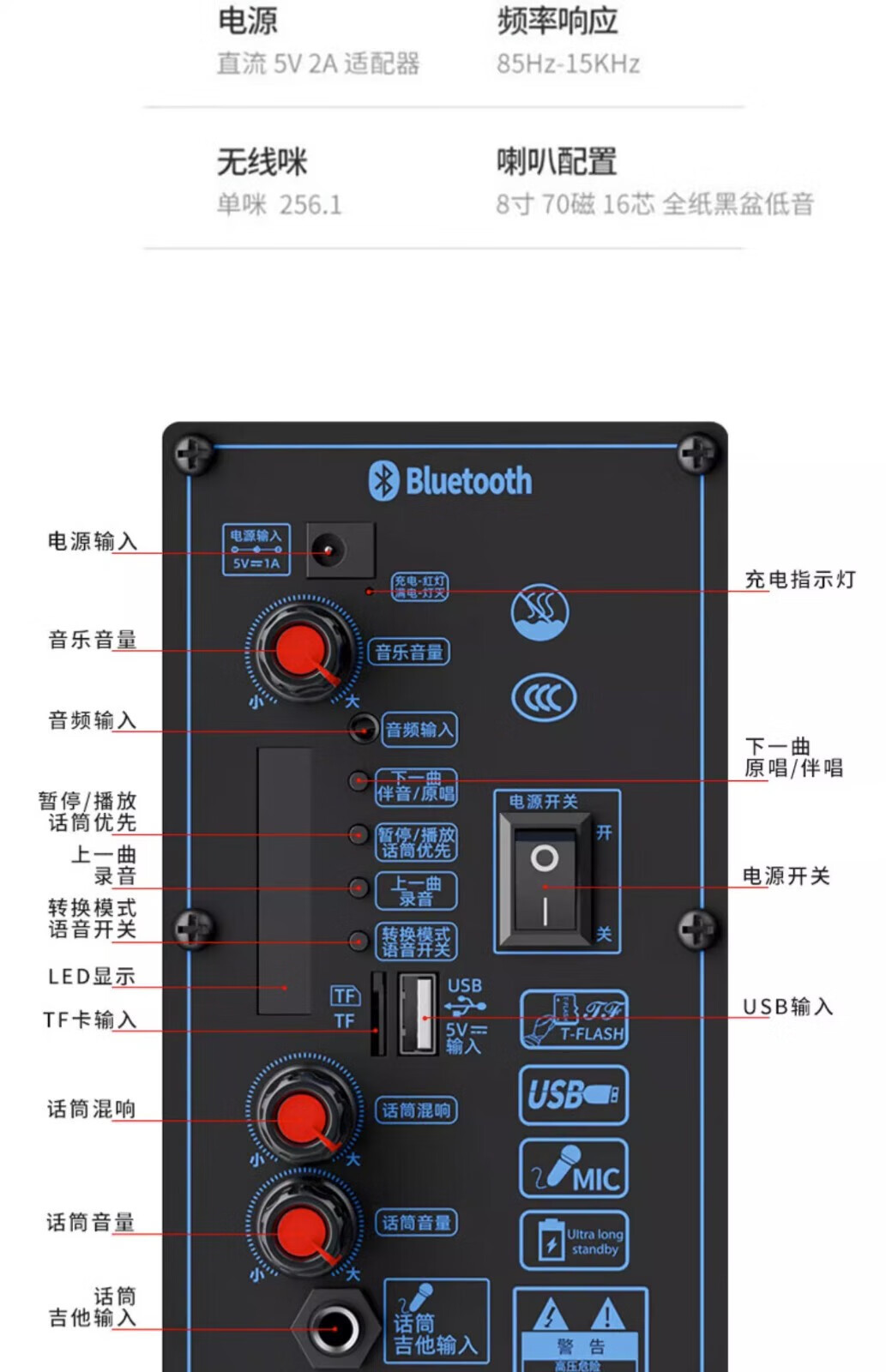 先科（SAST）广场舞音响专业户外k歌音箱带话筒家用拉杆蓝牙手拉详情28