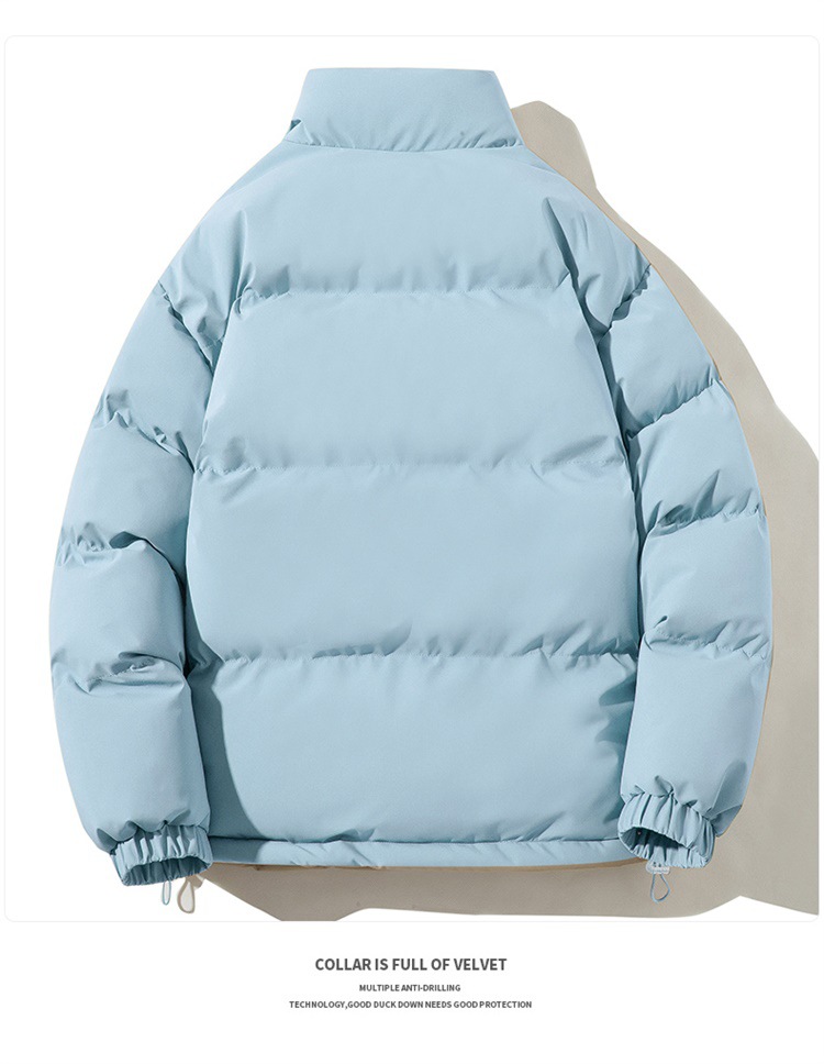 情侣羽绒棉衣外套男装青年加厚保暖棉服立领宽松面包服御寒棉袄子详情18
