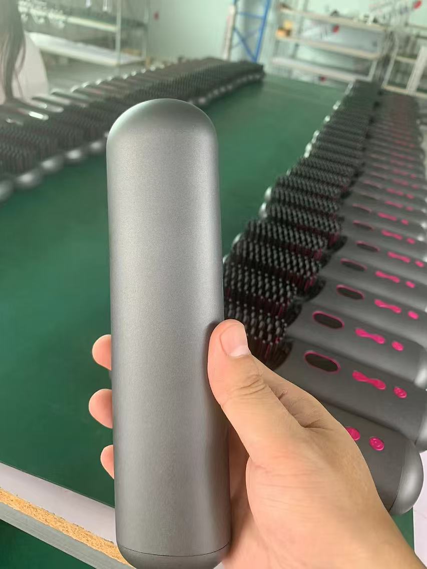 In stock, we offer cross-border wireless hair straightening combs with negative ions that do not damage hair. They are portable and have an ultra-long standby time, making them a perfect hair straightening tool pic 1