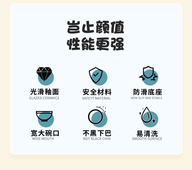 韩国bd同款飞碟碗猫碗狗碗陶瓷罐头湿粮碗喝水碗防黑下巴保护颈椎详情2