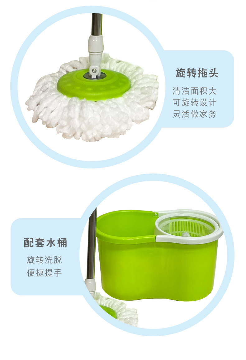 五代双驱动旋转拖把免手洗拖布干湿两用木地板地拖客厅清洁墩布0871详情6