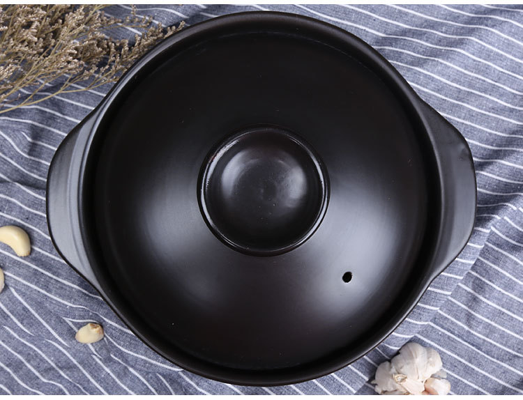 Jiading Open Flame High-temperature resistant Clay pot Ceramic dry-fired pot Commercial large-capacity soup pot, hot pot soup pot clay pot pic 21