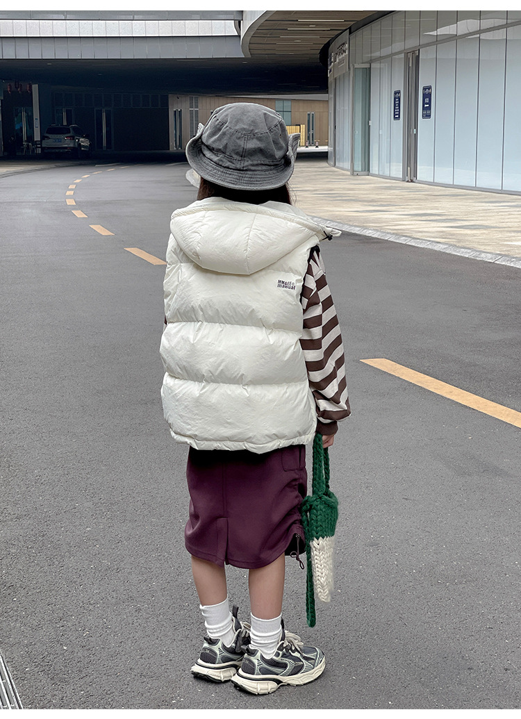 韩国童装儿童羽绒马甲秋装背心外穿男童女童幼儿园背心亲子装坎肩详情23