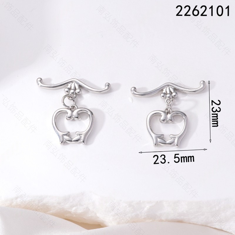 18K real gold electroplated flower vine heart ot clasp diy jewelry accessories necklace bracelet chain connection clasp end clasp pic 4