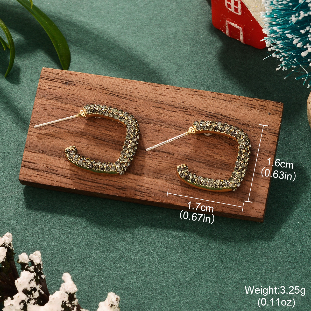 Christmas-themed earrings, fashionable, creative and exquisite, new European and American style, simple and light luxury, autumn and winter earrings wholesale pic 22