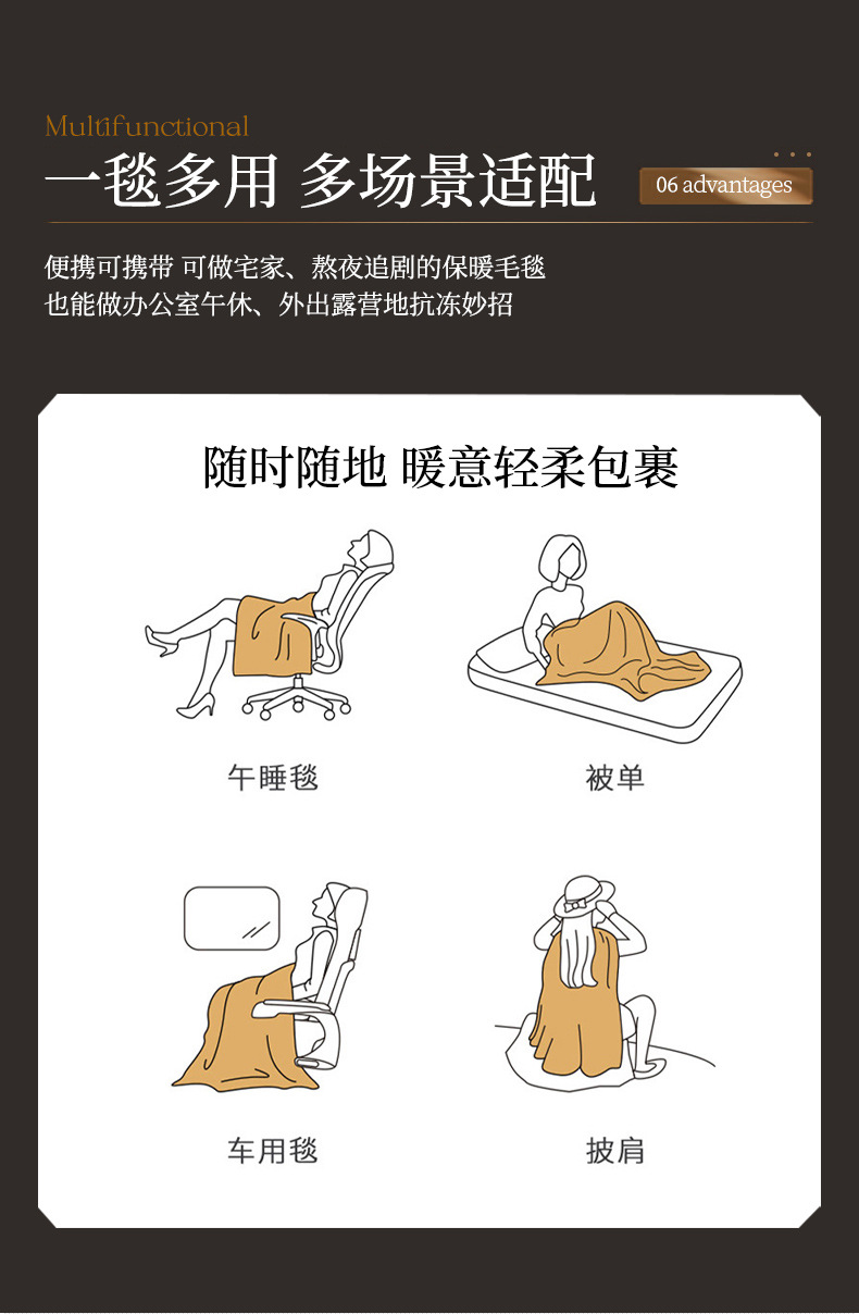 高端加厚摩登魅影保暖仿毛皮毛毯被子秋冬季双人珊瑚绒毯子法兰绒详情11