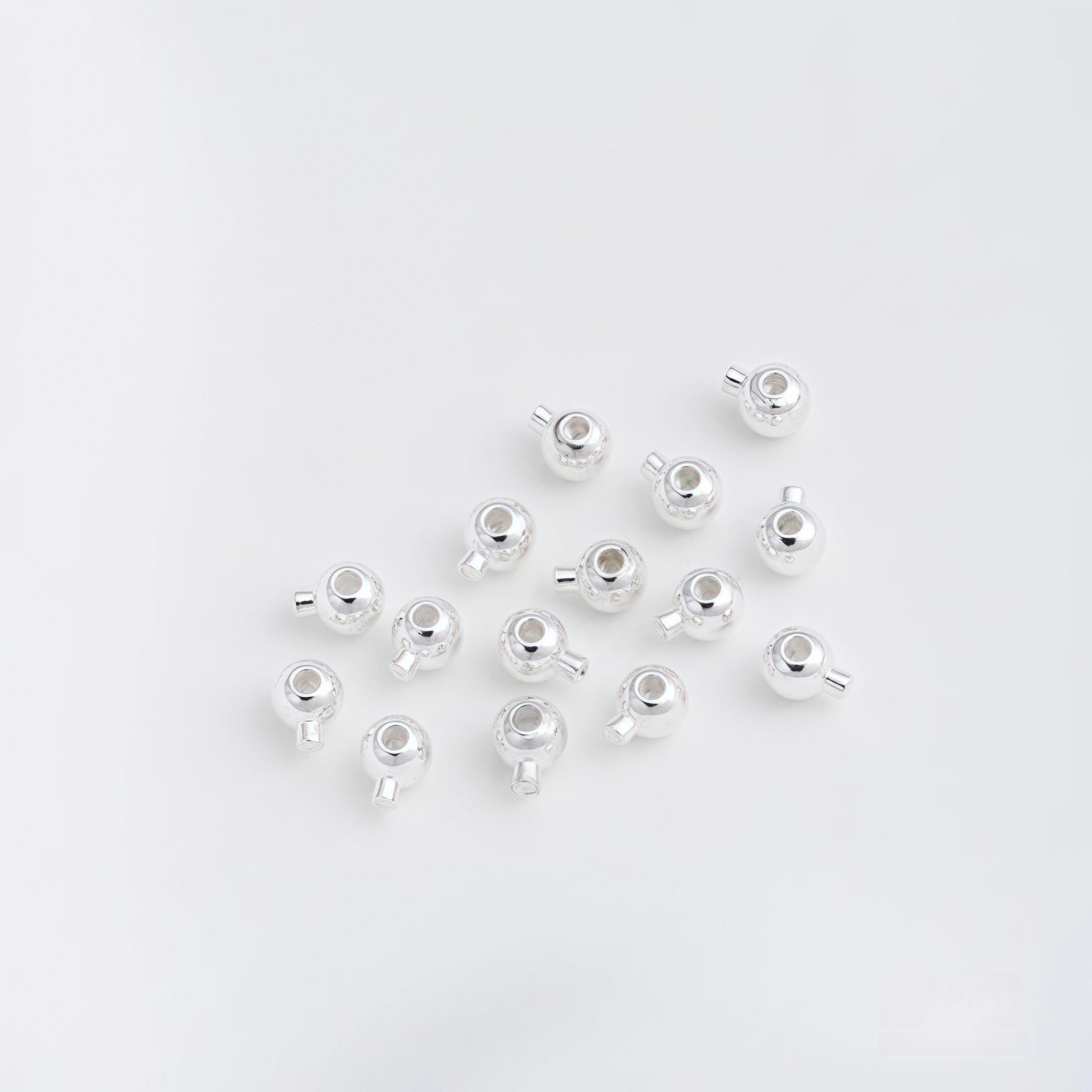 18K金高保色3.0高压锅收尾按扣定位珠手工diy串珠材料手链项链配详情11