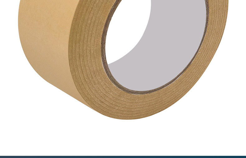 Kraft paper tape, strong adhesive, writable and tear-off, box sealing tape, packaging and sealing tape, photo frame and picture mounting tape pic 20
