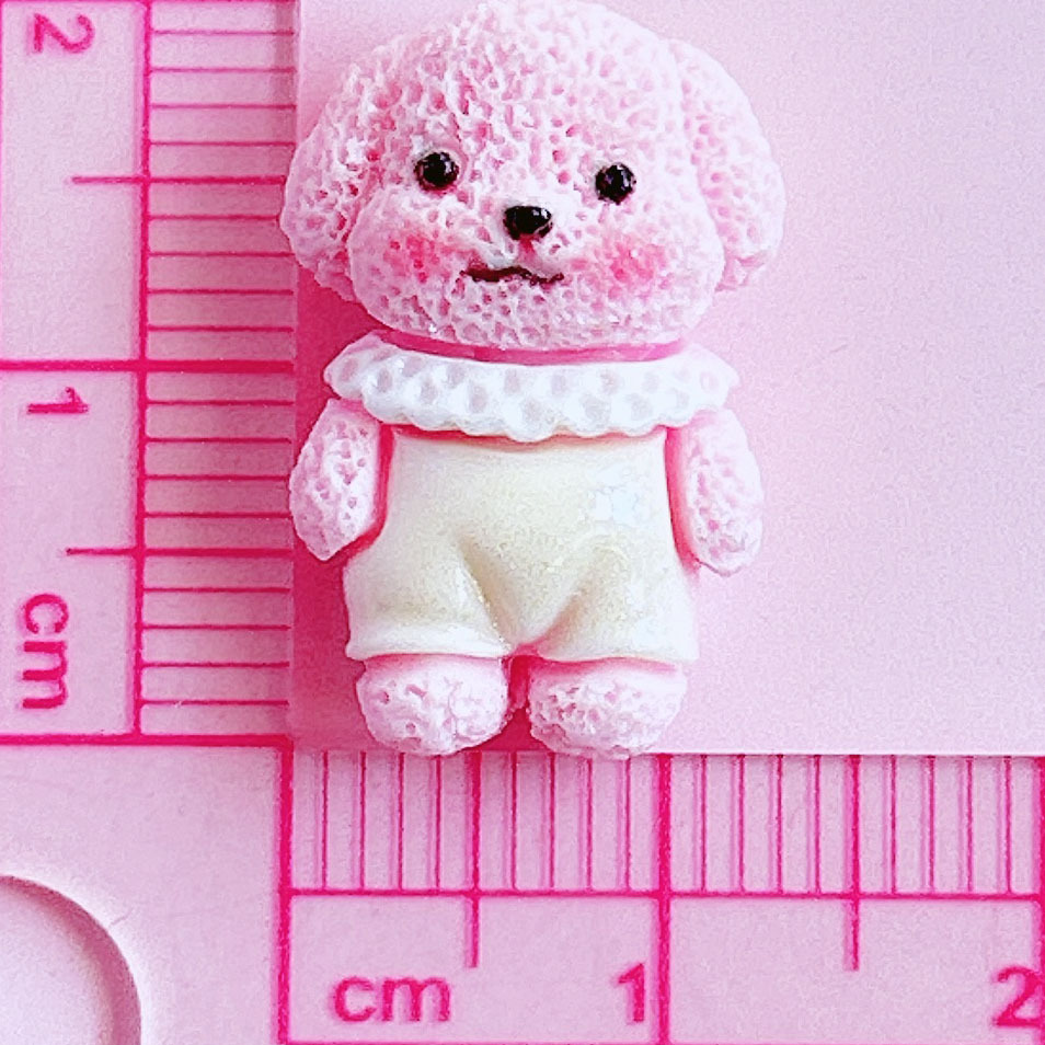 Cute bichon Frise pet dog decoration, diy hair accessories, hair clips, handcrafted creative pendants, shoe buckle stickers pic 13