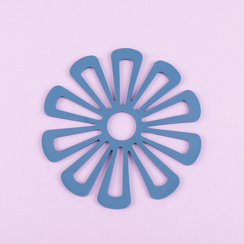 花朵隔热垫创意硅胶防烫垫家用防滑碗盘垫防热碟子垫菜垫锅垫详情13