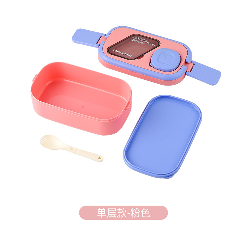 多层便当盒分格带酱料盒可微波加热学生上班族饭盒便携餐盒饭盒详情13