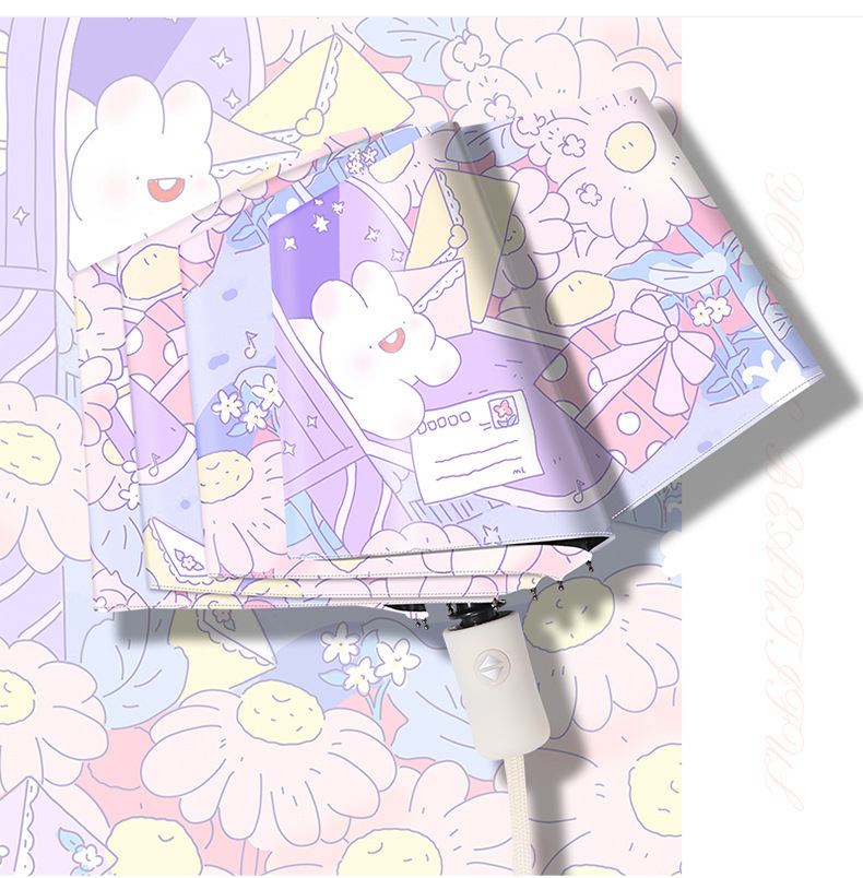 伞手动小马卡通儿童雨伞高颜值新款马卡龙女遮阳伞晴雨两用防晒伞详情10