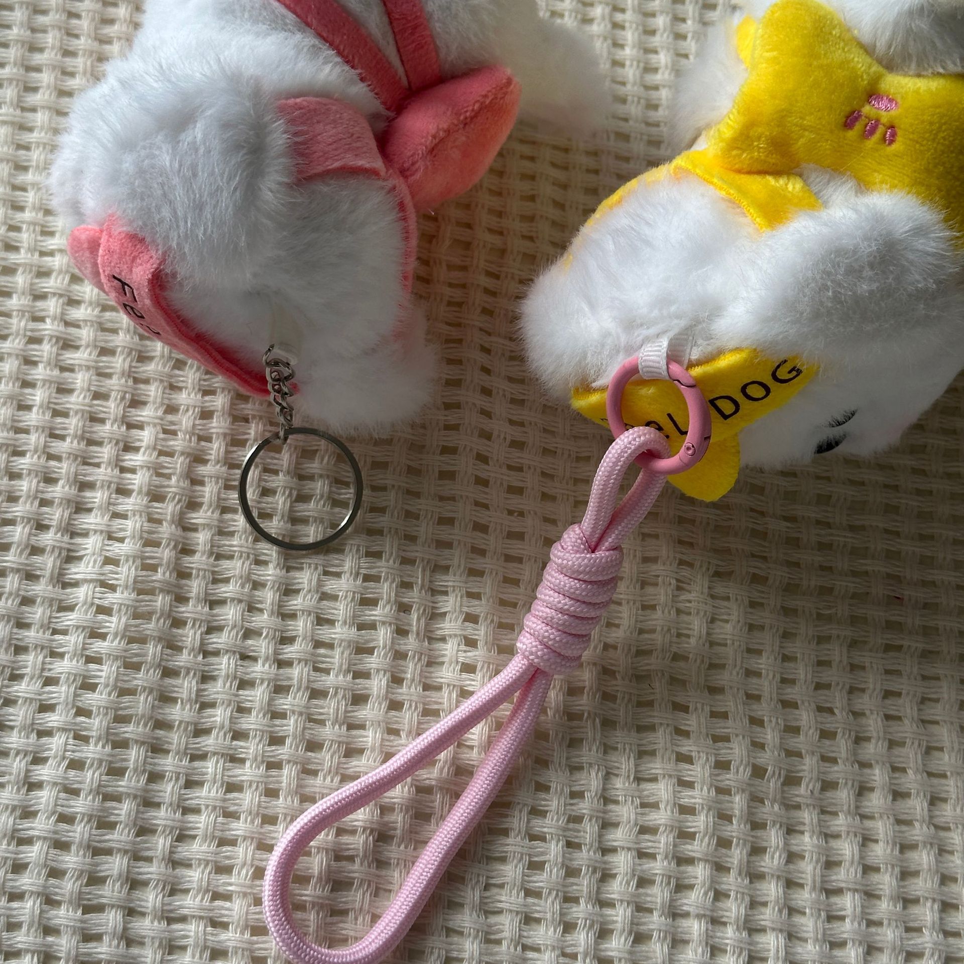 网红可爱萌棒球帽小狗挂件毛绒玩具公仔书包包挂饰钥匙扣娃娃玩偶详情12