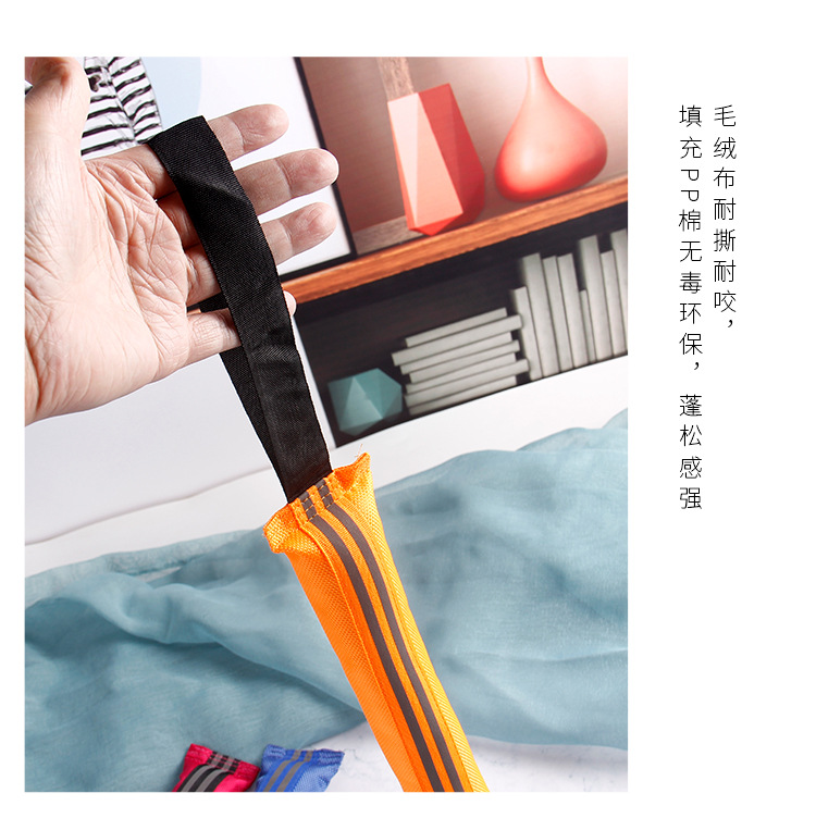 Factory direct sales of pet teething training, interactive biting dog plush toys, Oxford cloth reflective training sticks pic 14