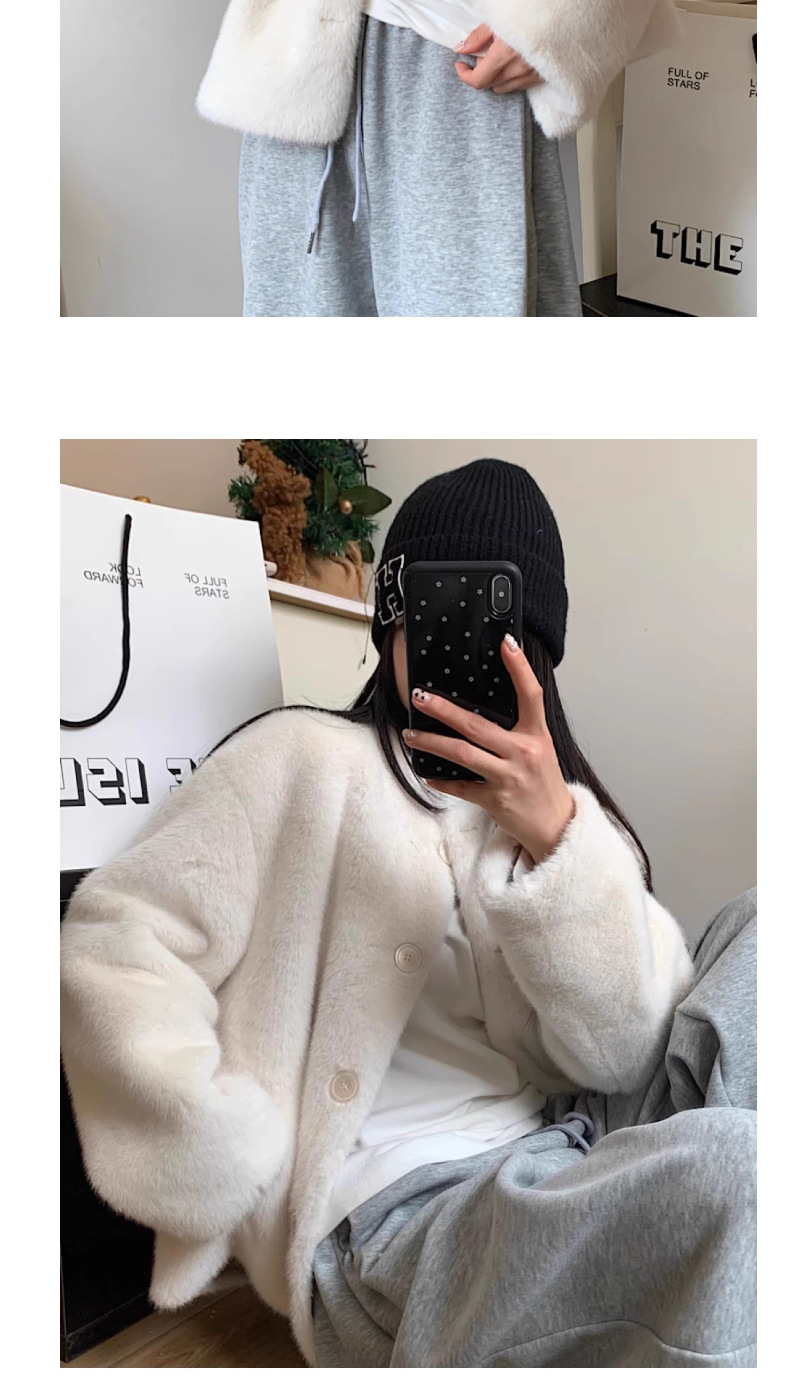 秋冬短款貂仿皮草外套女2025小个子丹麦气质新款名媛海宁貂皮大衣详情3