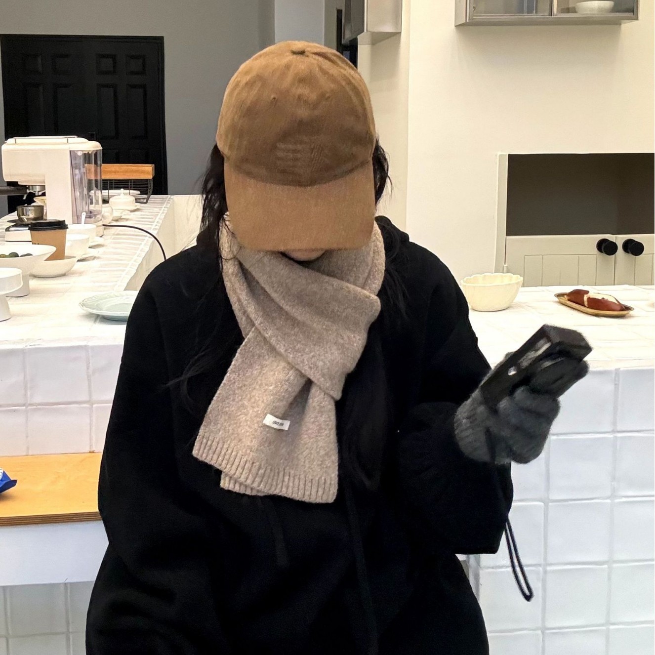 Solid-color wool blend scarf for women, autumn and winter, knitted woolen, warm, Korean-style, versatile, fashionable, fresh and sweet neck pic 21