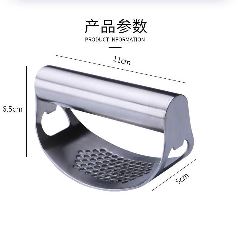 The manufacturer has in stock stainless steel garlic presses, household garlic peelers, garlic mince machines, kitchen garlic pounding machines and garlic puree machines pic 4