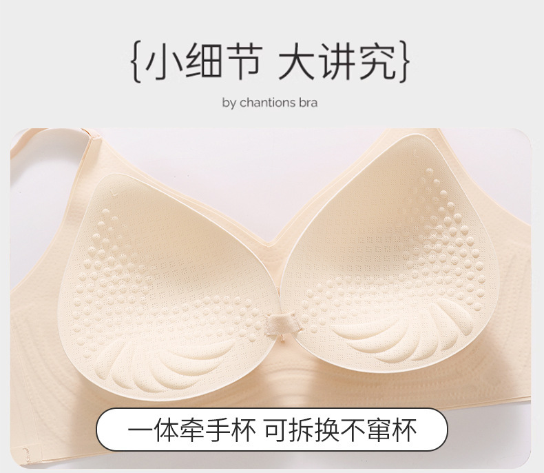 幸运家漫画胸外扩无痕小胸显大聚拢上托舒适透气防过敏文胸内衣女详情12