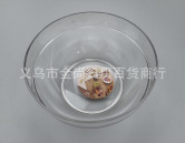 Transparent solid color square, round or oval salad bowl, household multi-functional soup bowl, plastic bowl, large dough kneading basin pic 4